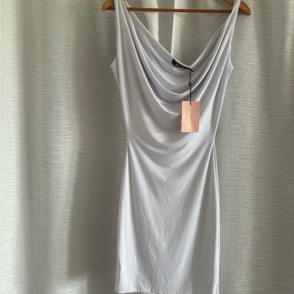 Elegant White Draped Dress